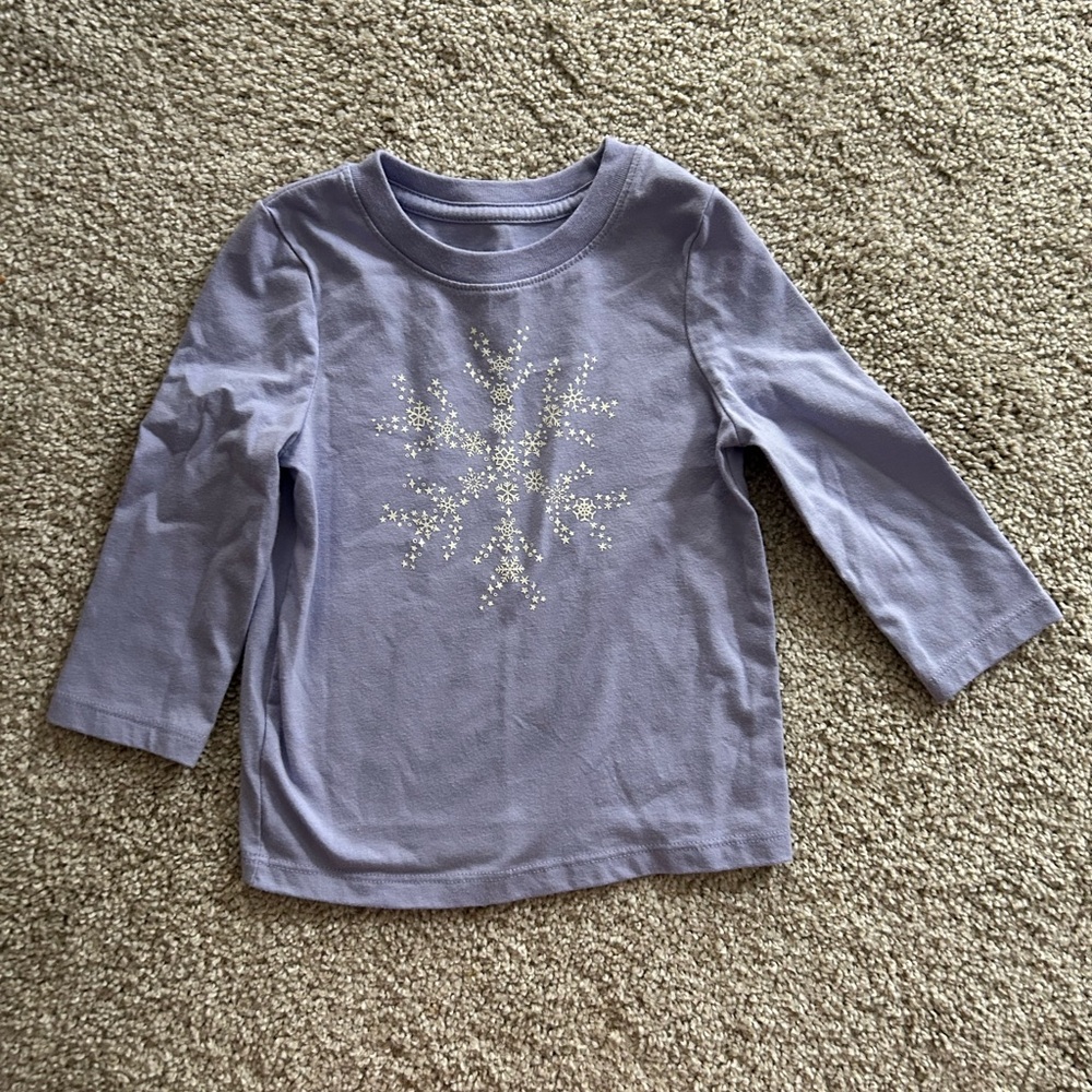 Cat & Jack 18 Month Snowflake Top